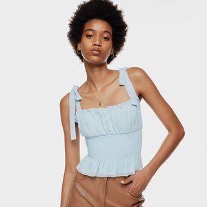 Aritzia Wilfred light blue tank top